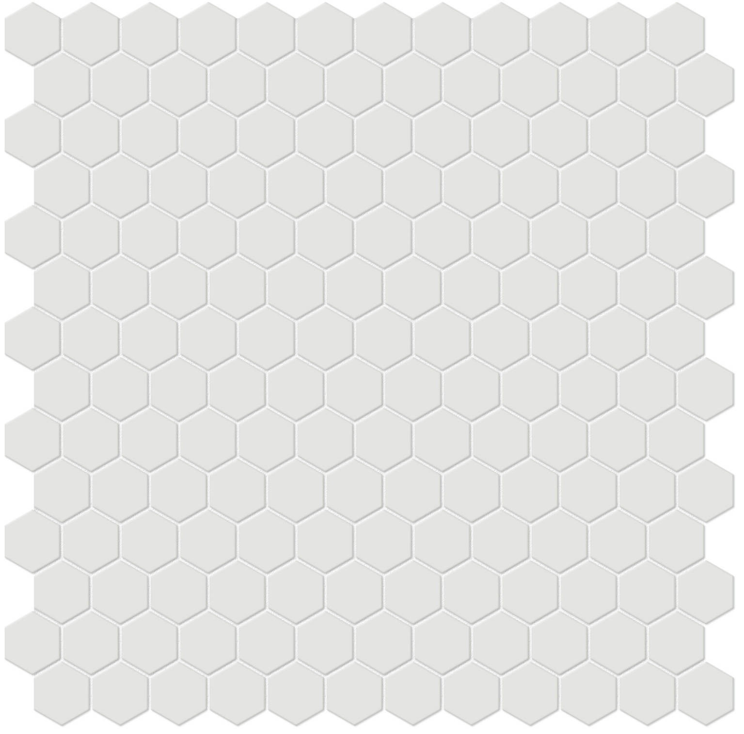 1" Vintage Grey Matte Hex Mosaic | In Home Stone