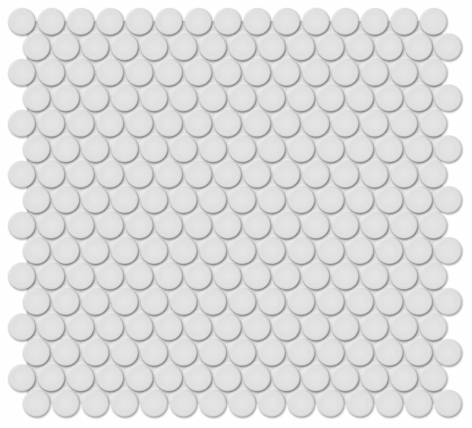 3/4" Gallery Grey Matte Penny Round Mosaic | In Home Stone
