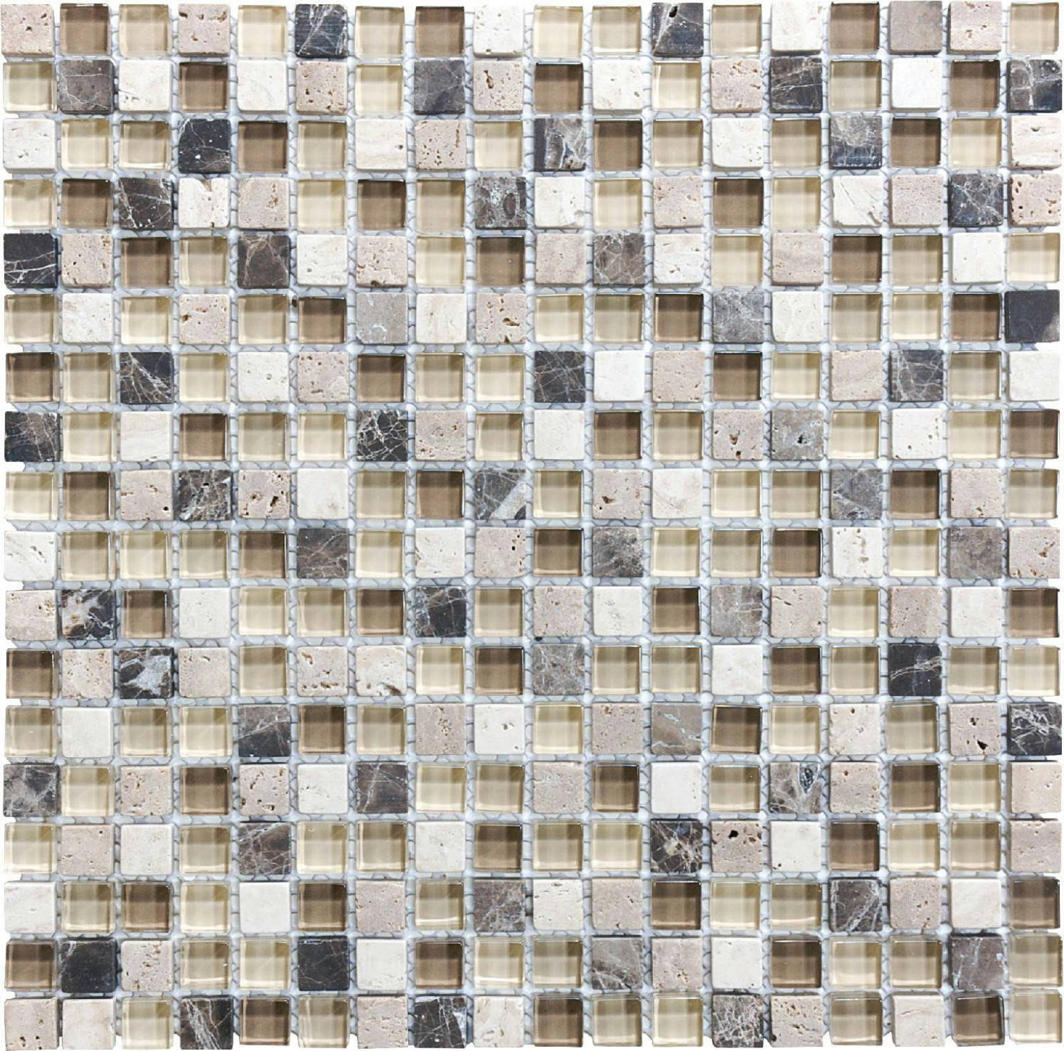 5/8X5/8 Cappuccino Mosaic | In Home Stone