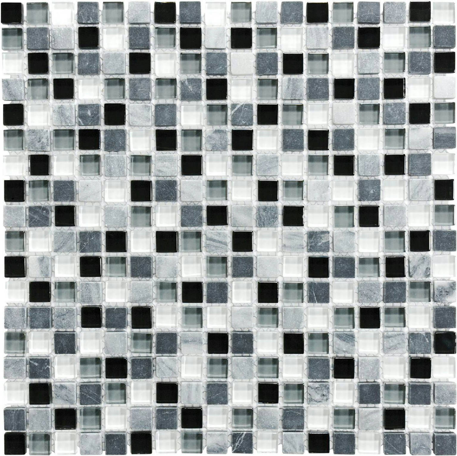 5/8X5/8 Midnight Mosaic | In Home Stone