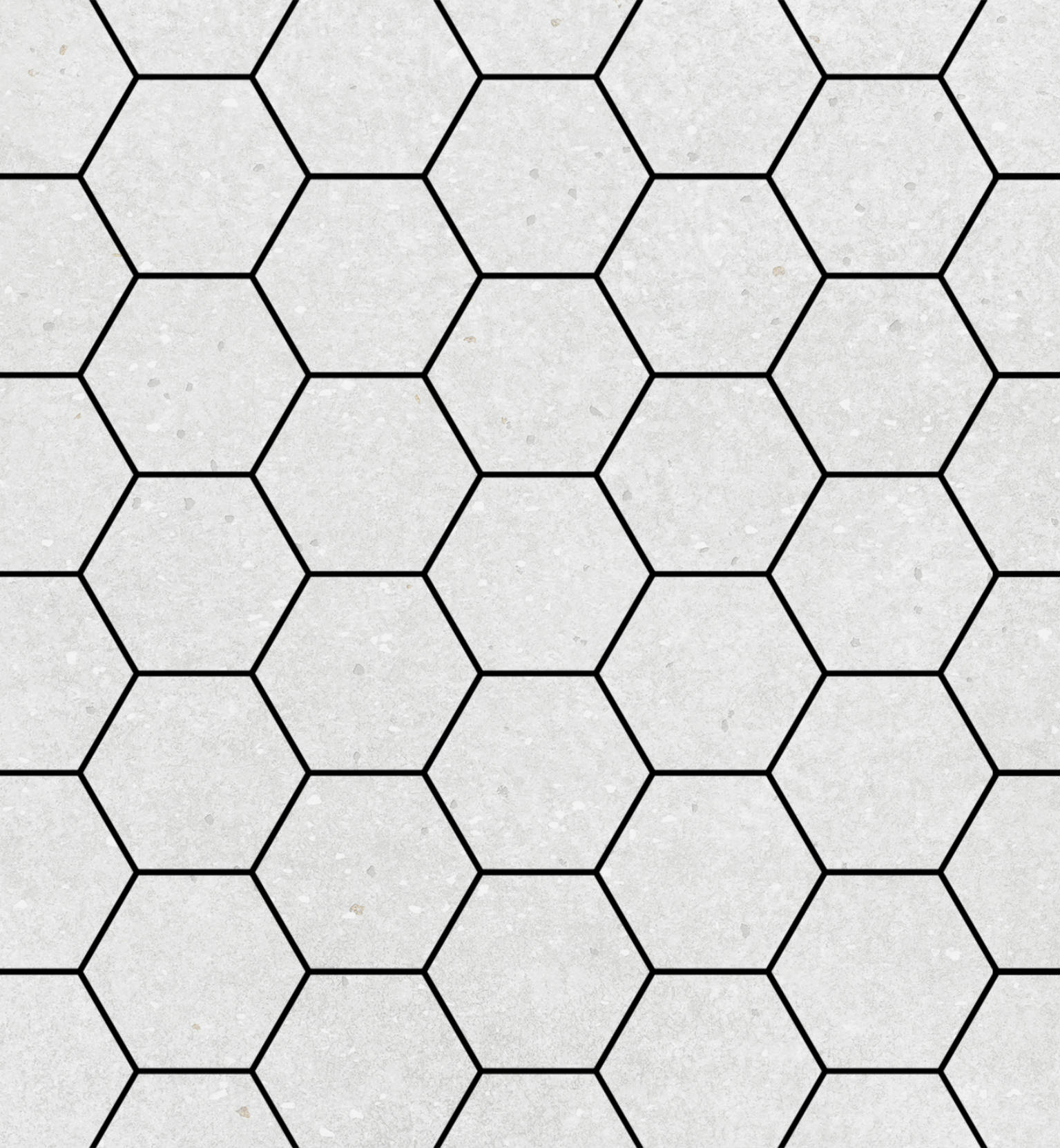 Ashland 3" Hexagon Cream Mosaic | In Home Stone
