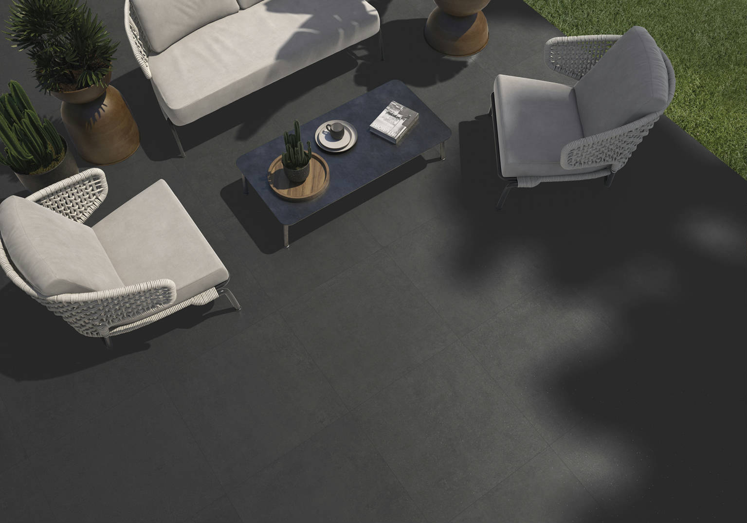 Ashland 36X36 Black | In Home Stone