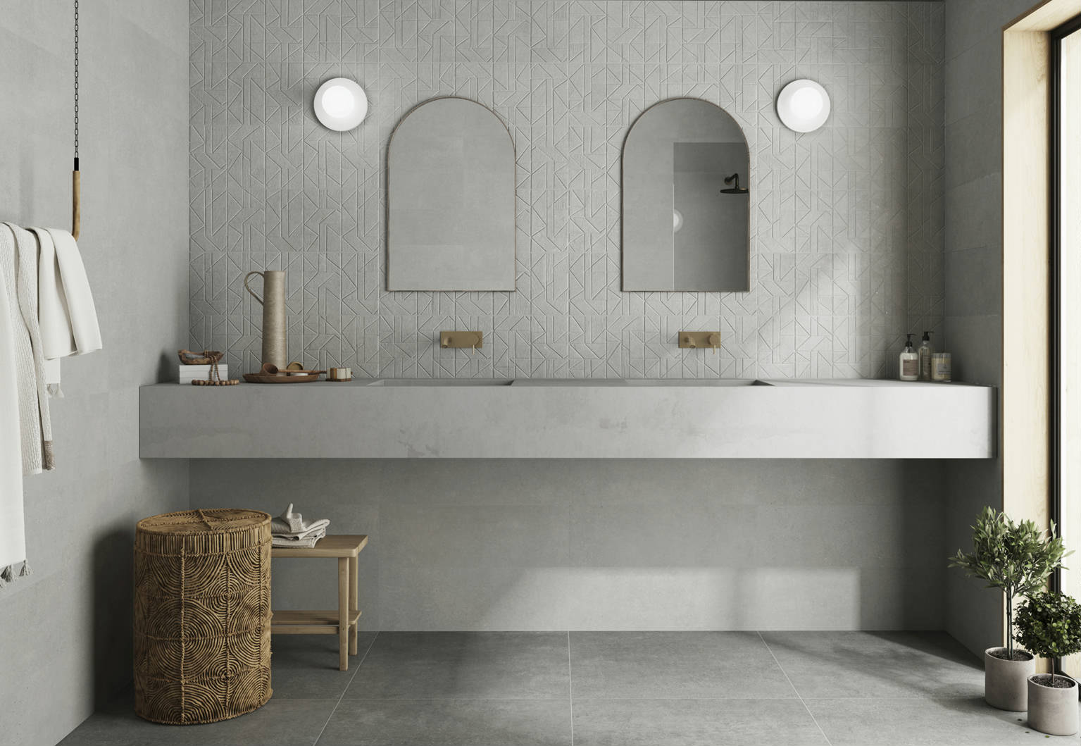Ashland 6X24 Grey | In Home Stone