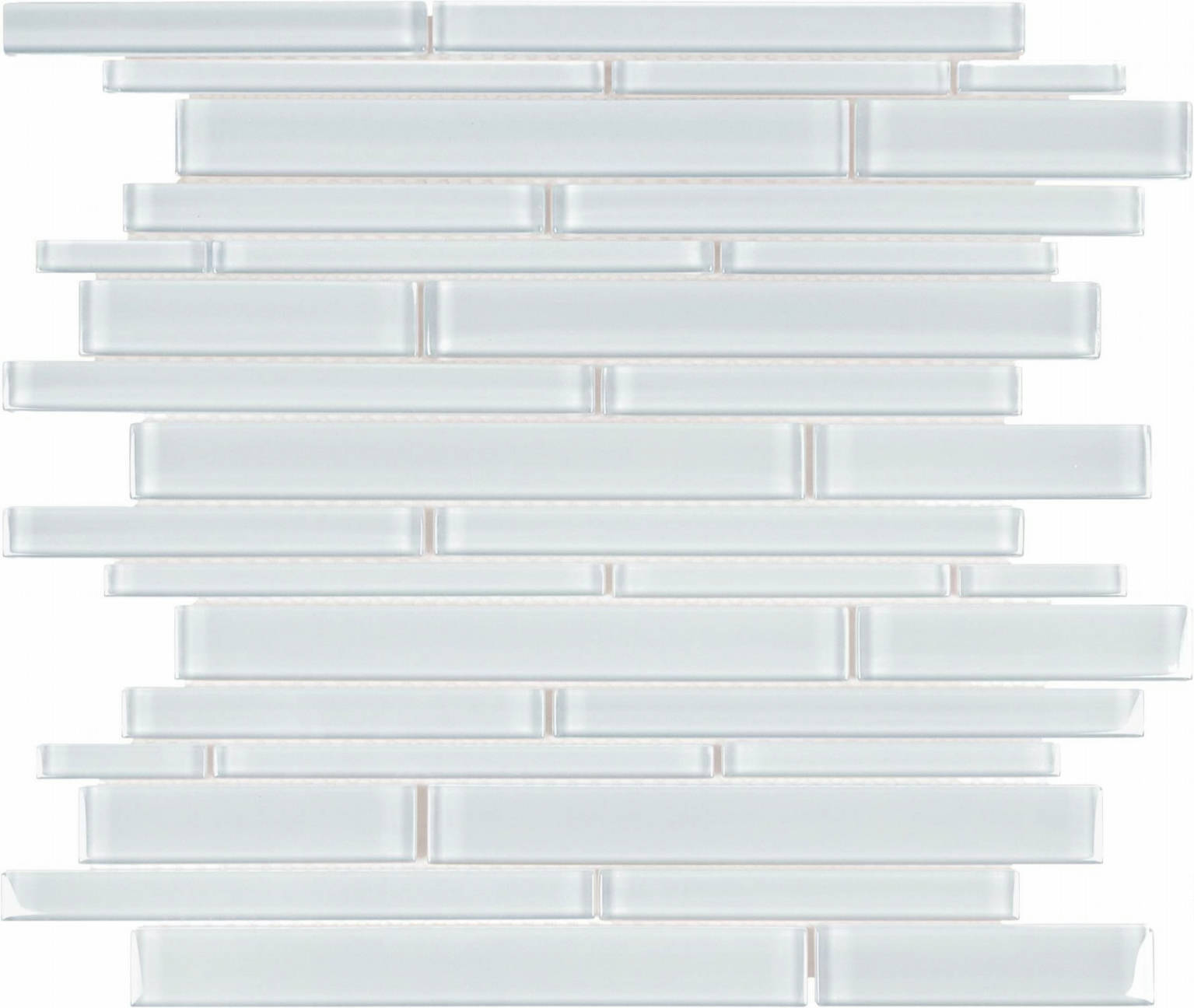 Ice Random Strip Mosaic | In Home Stone