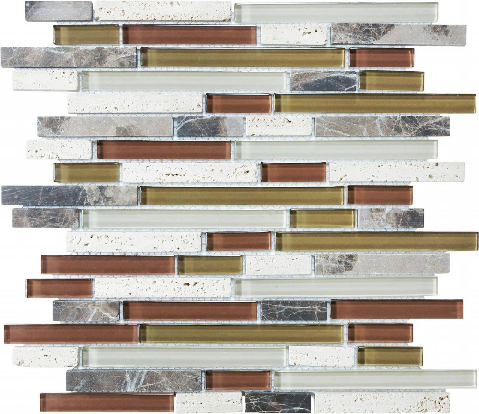 Linear Cabernet Mosaic | In Home Stone