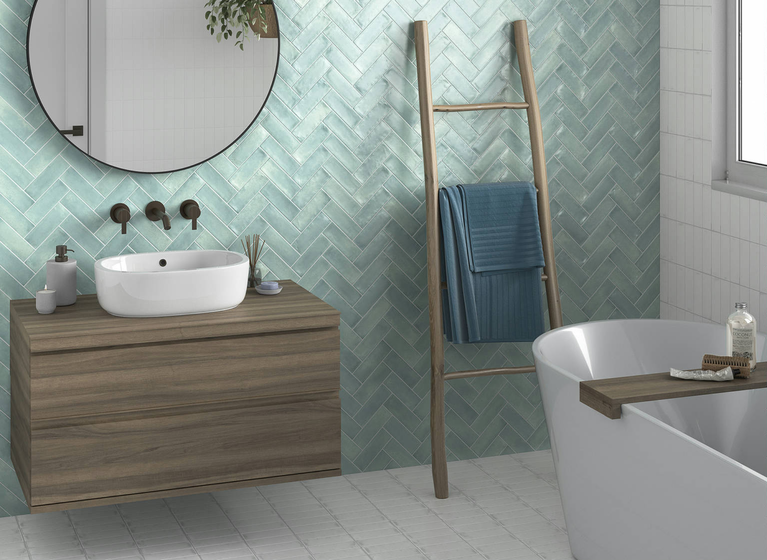 Lisbon 2x6" Sky | In Home Stone