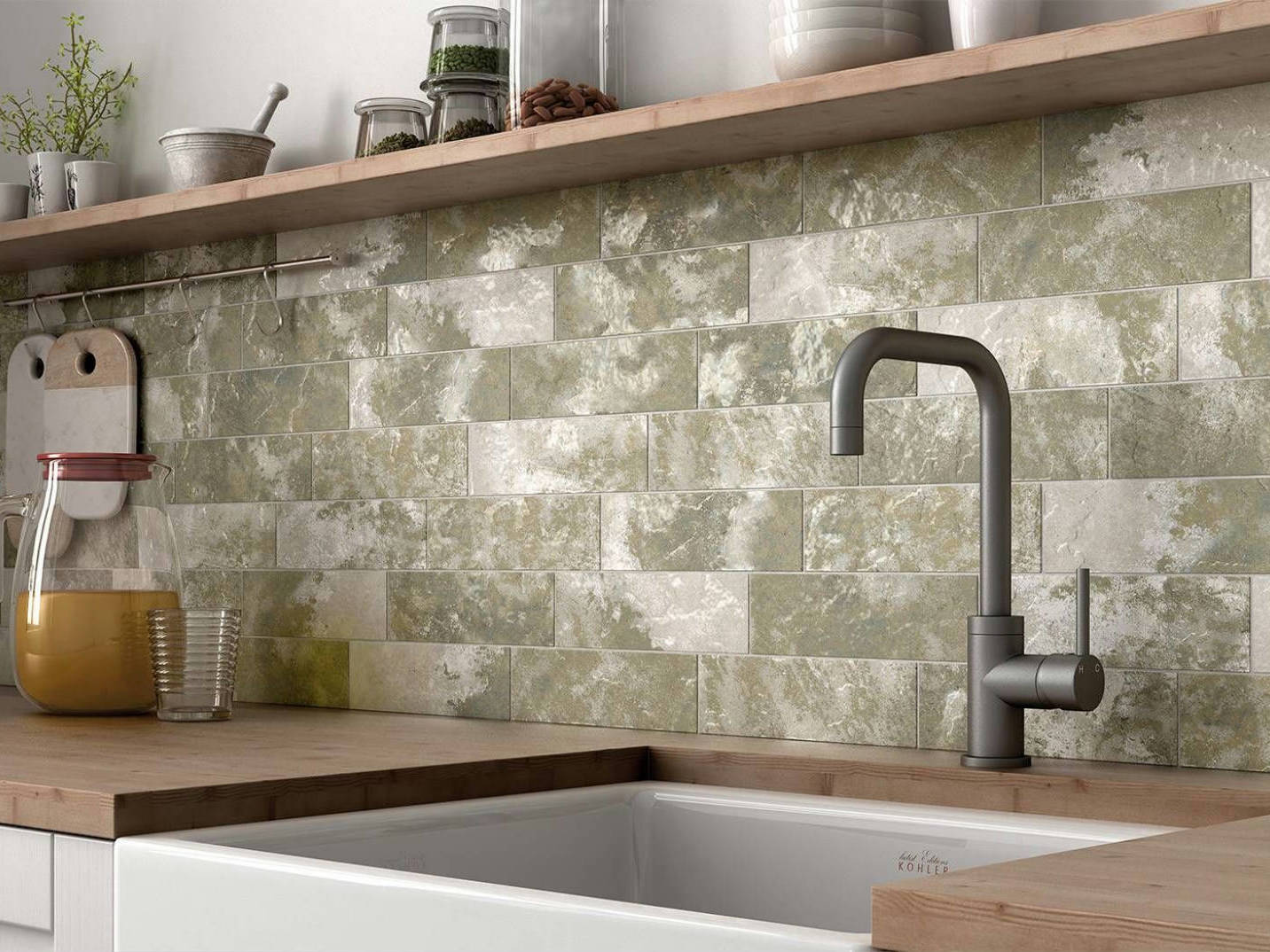 Madrid 3X9 Musgo | In Home Stone