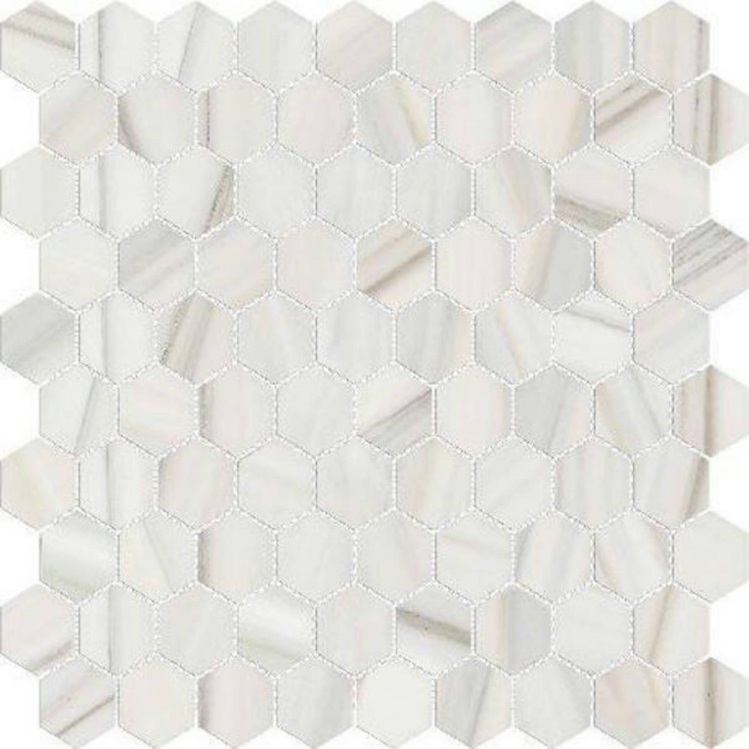 Polished 1" Enchantment Hex Mosaic | In Home Stone