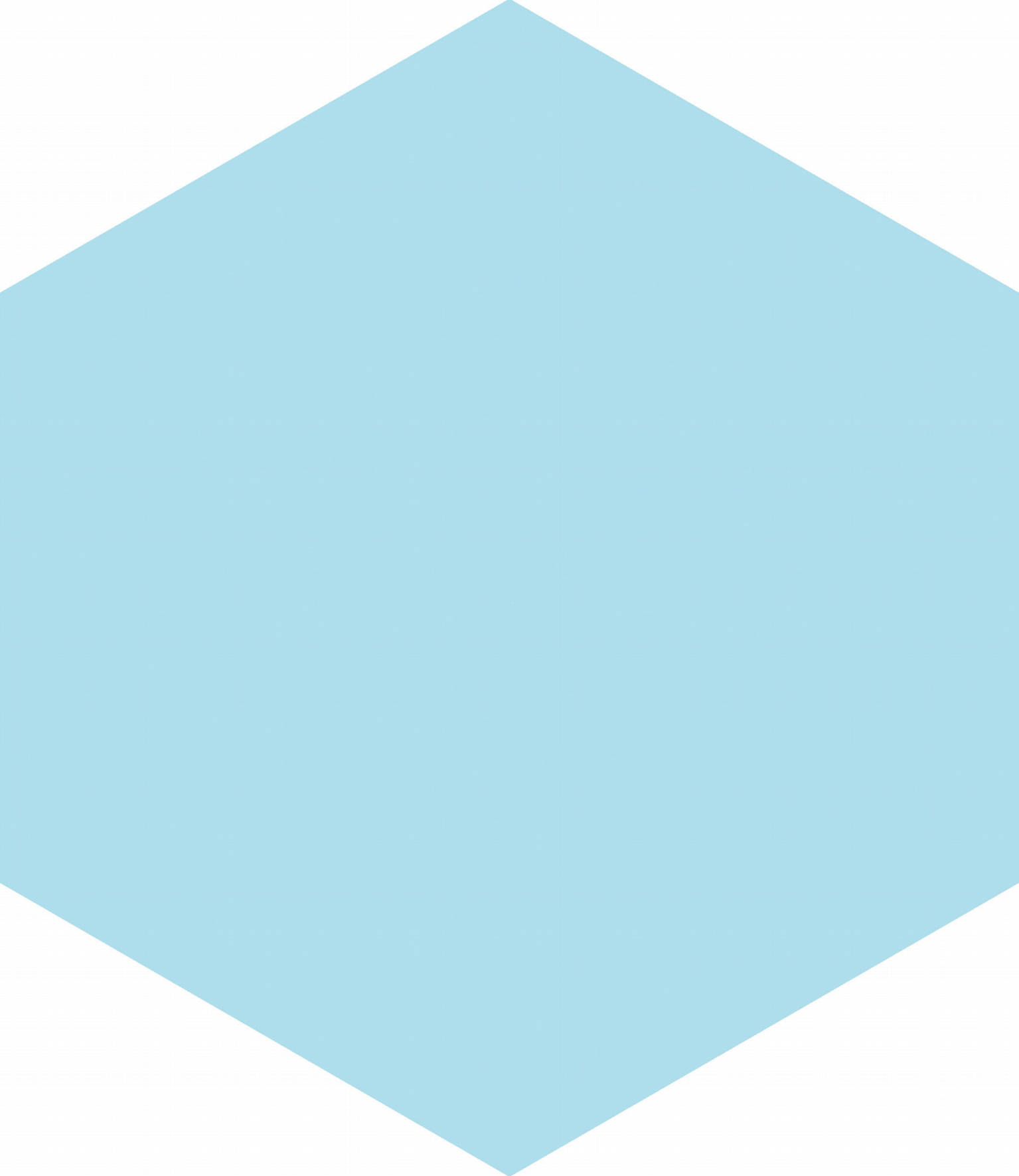 Ronda 5.5X6.3” Blue Hexagon | In Home Stone