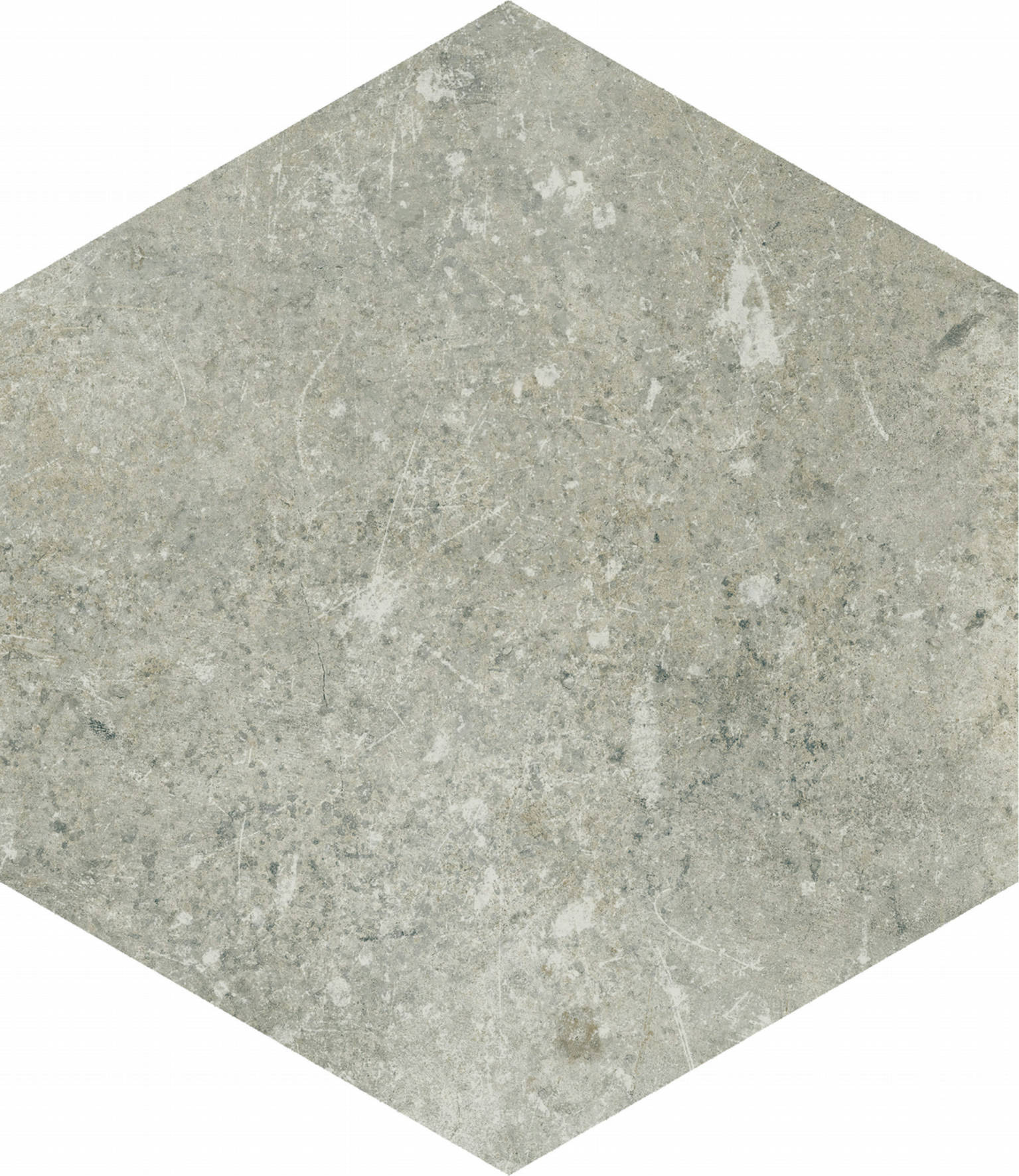 Seville 5.5X6.3” Grey Hexagon | In Home Stone
