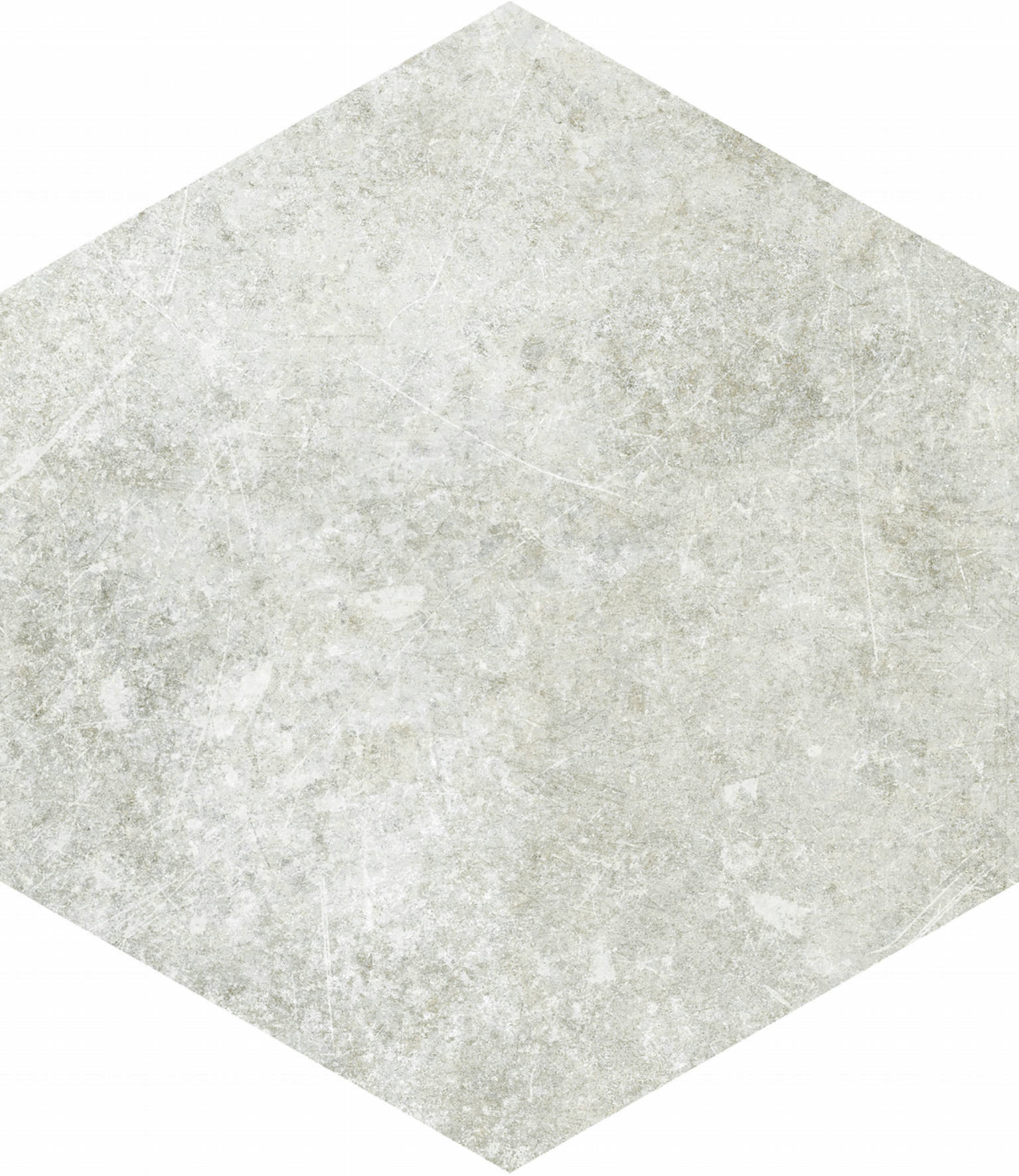 Seville 5.5X6.3” White Hexagon | In Home Stone
