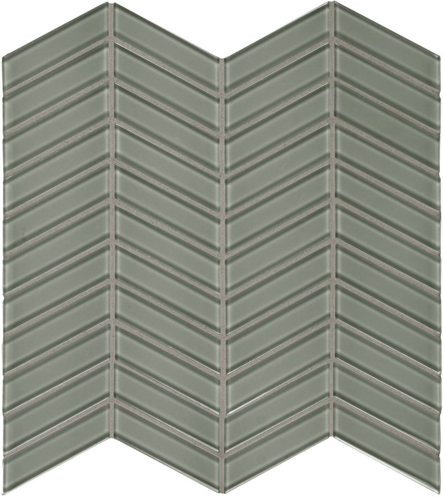 Smoke Chevron Mosaic | In Home Stone