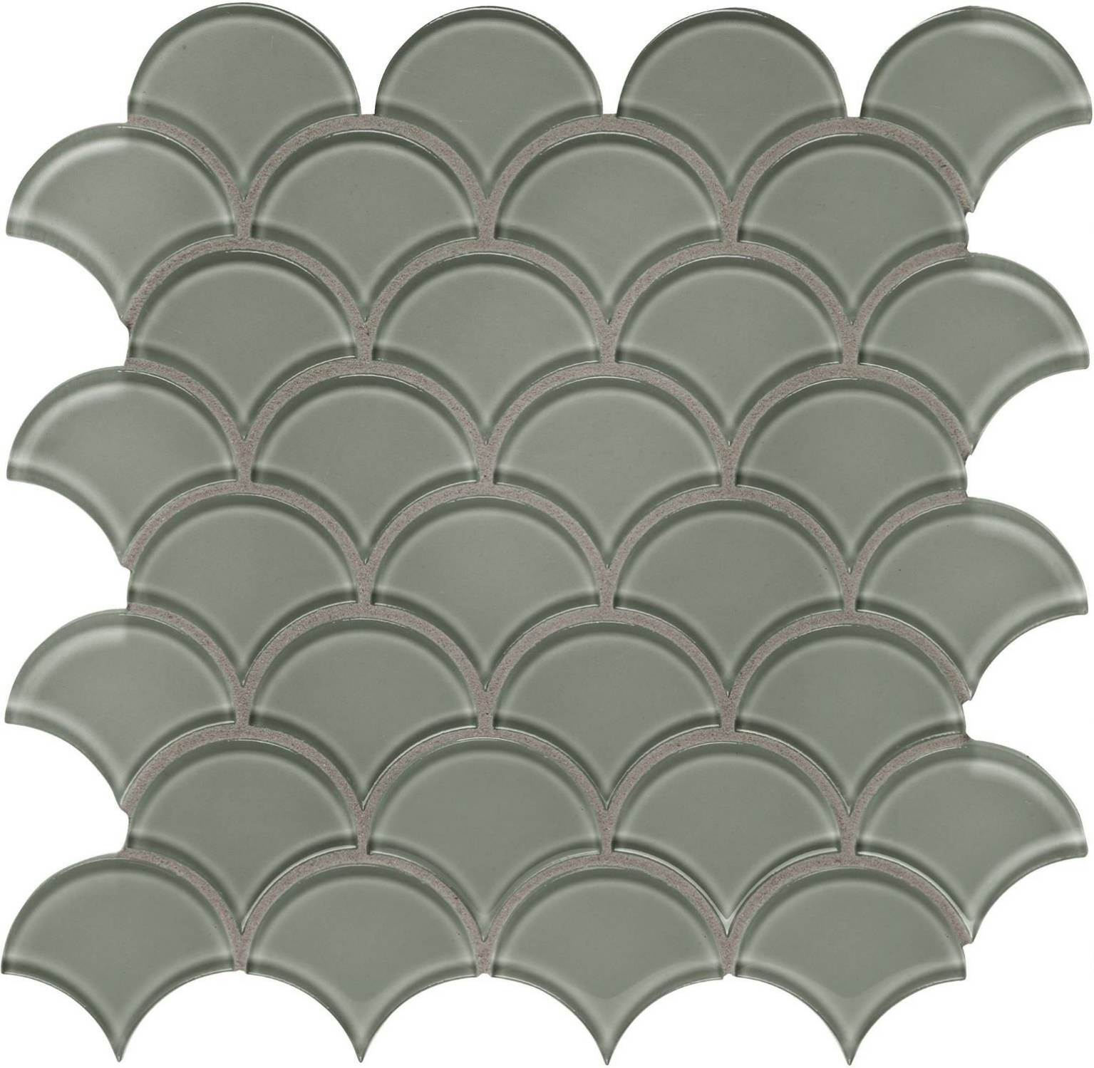 Smoke Scallop Mosaic | In Home Stone