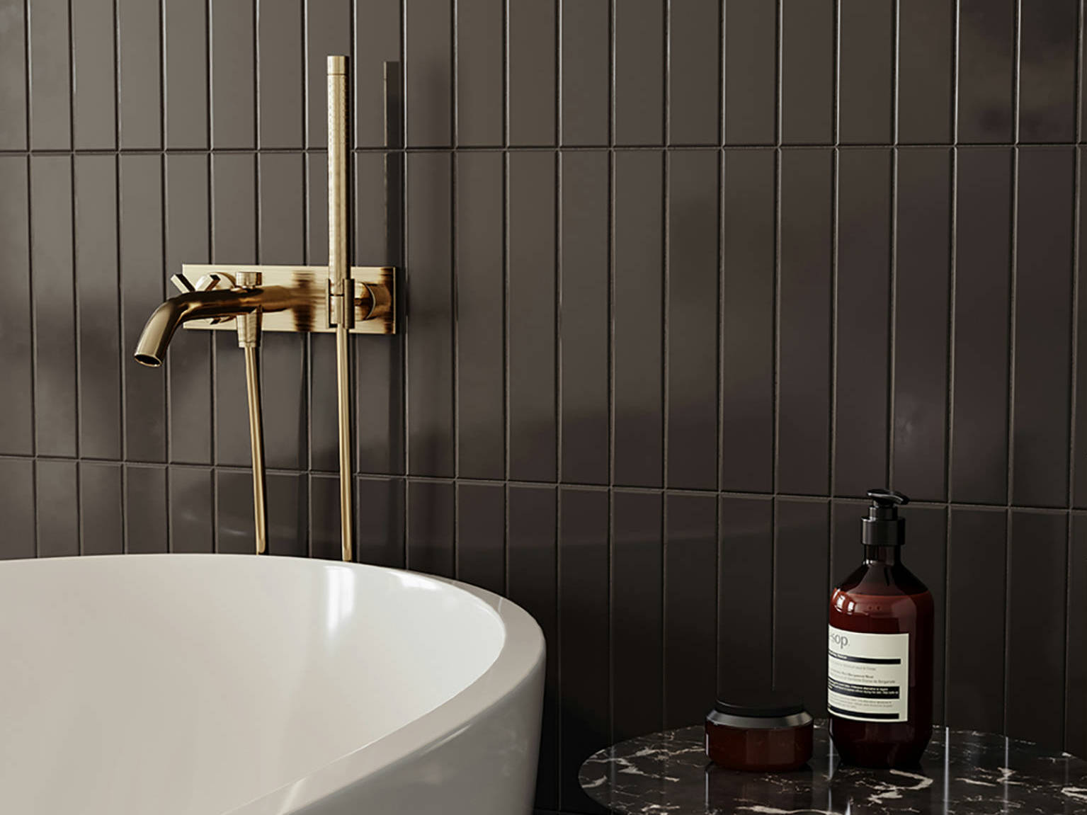Traditions Retro Black Glossy 2x12  | In Home Stone
