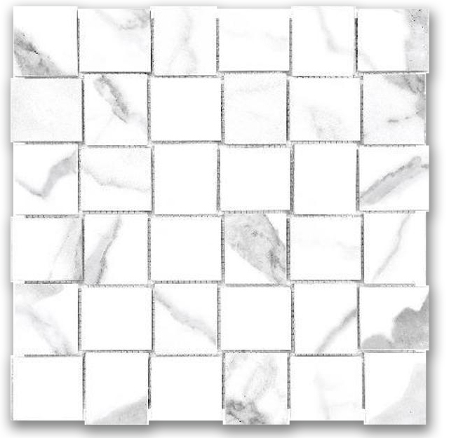 Matte 2X2 Love Basketweave Mosaic | In Home Stone