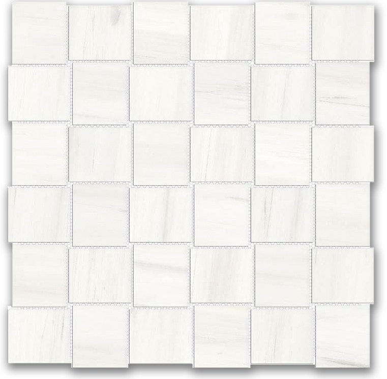 Polished 2X2 Devotion Basketweave Mosaic | In Home Stone
