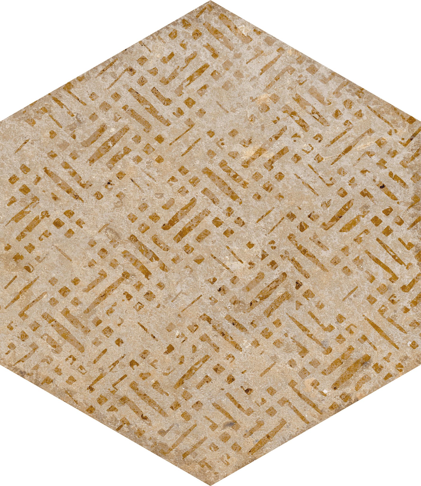 Alma 5.5X6.3 Sand Decor Hexagon | In Home Stone