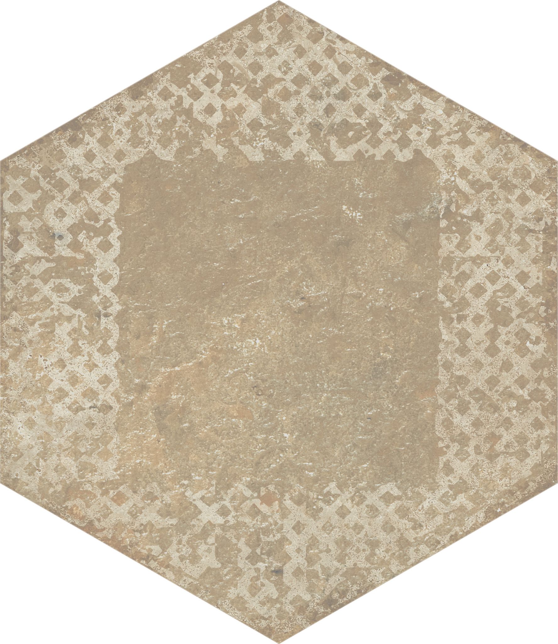 Alma 5.5X6.3 Sand Decor Hexagon | In Home Stone