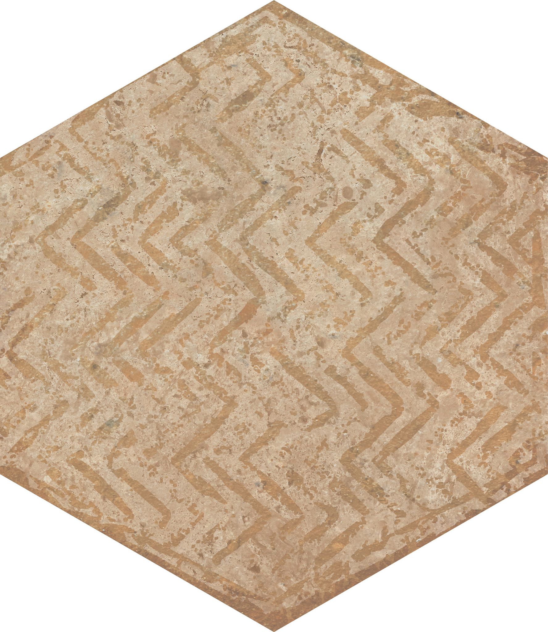 Alma 5.5X6.3 Sand Decor Hexagon | In Home Stone