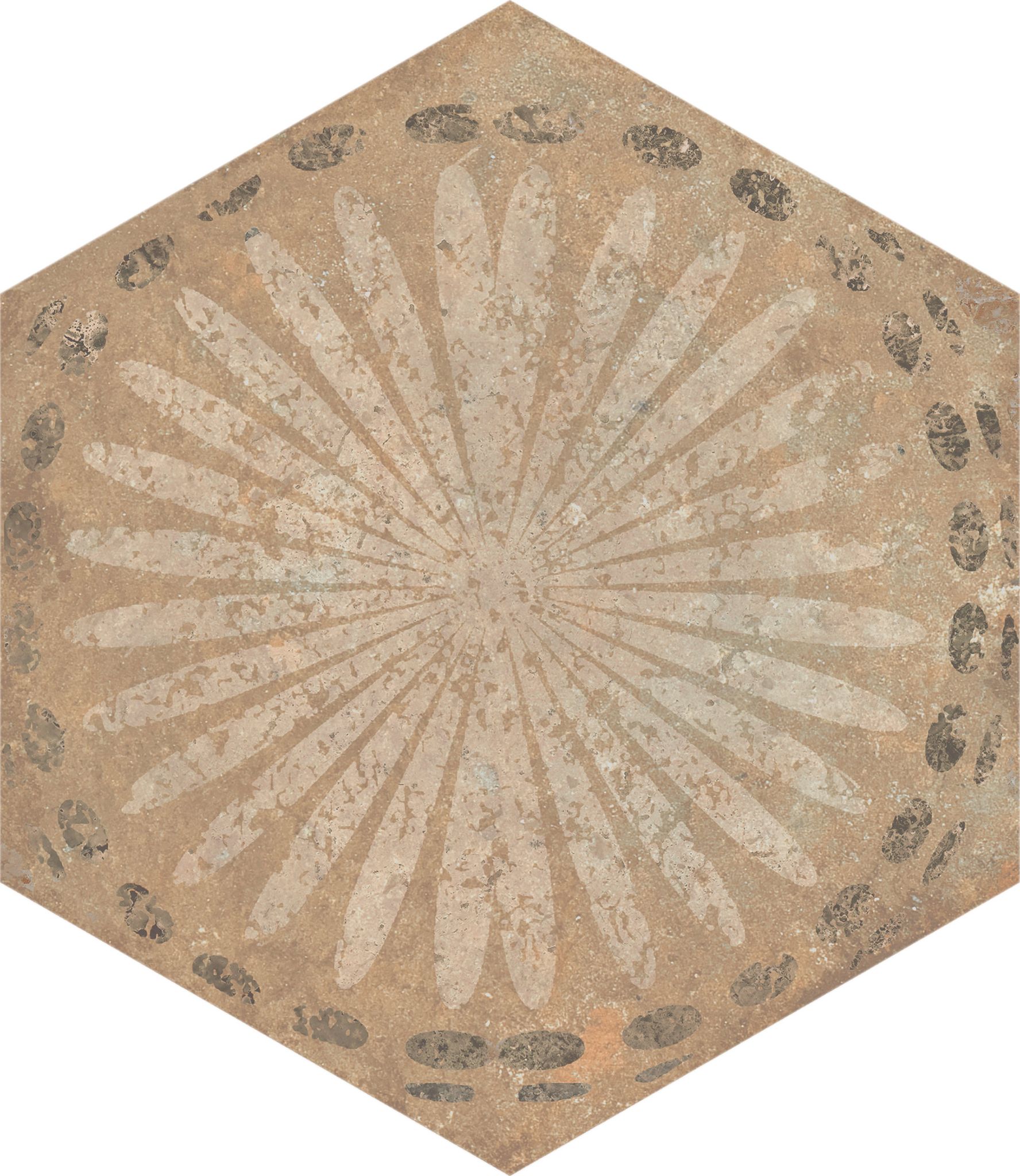 Alma 5.5X6.3 Sand Decor Hexagon | In Home Stone