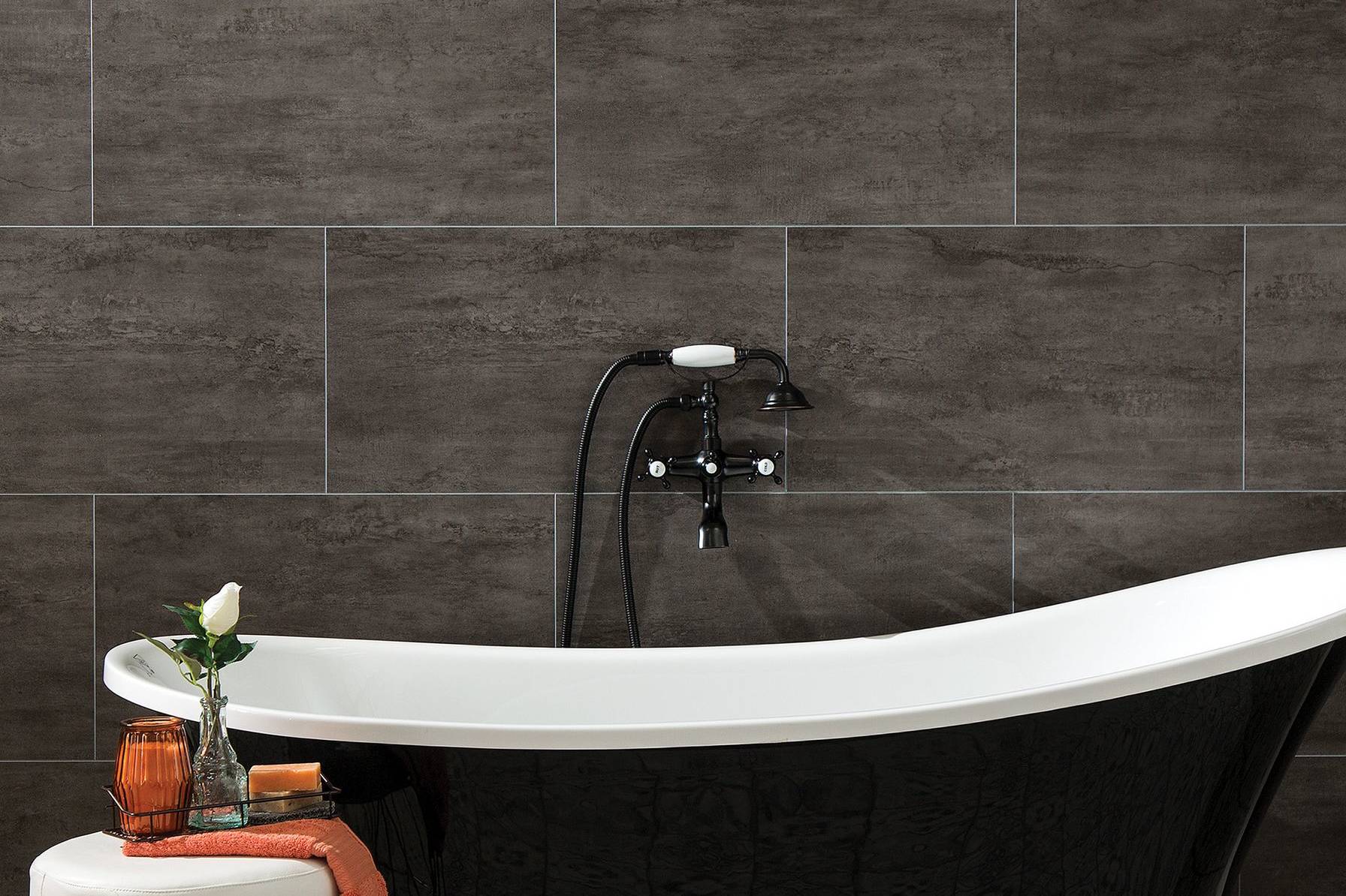 Ashen Slate Wall Tile 25x15 | In Home Stone