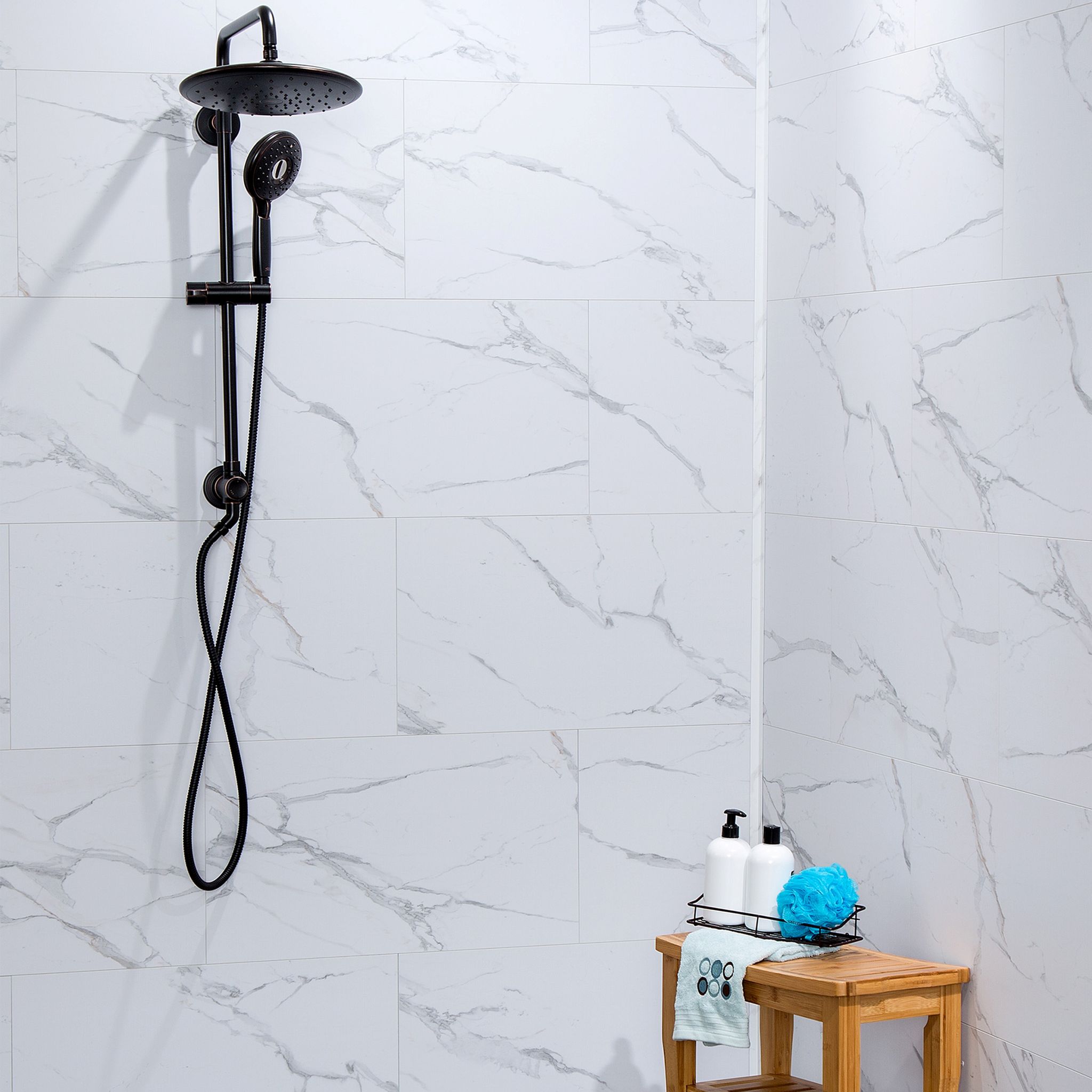 Carrara Marble Wall Tile 25x15 | In Home Stone
