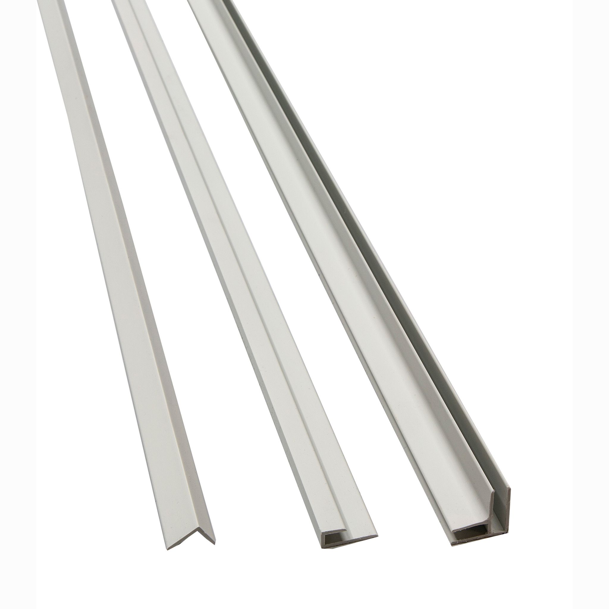 Dusty Pearl 94" Trim Kit, 2 Inside Comers, 2 J Trims, 2 L Trims | In Home Stone