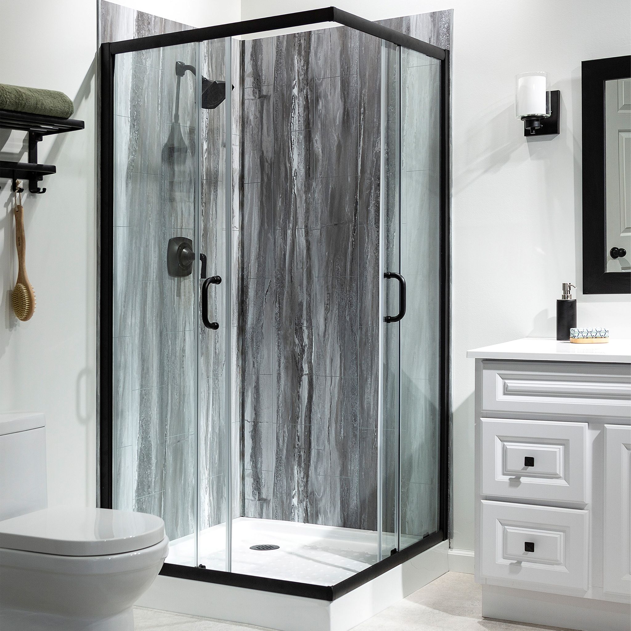 Hermitage Granite Shower Wall Kit 36x60x78 | In Home Stone