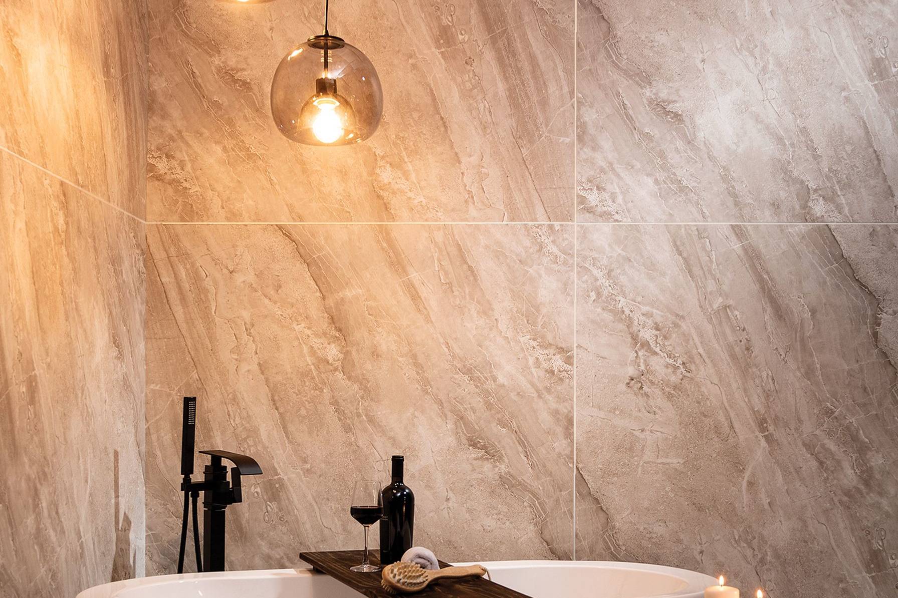 Mont Blanc Matte Wall Panel 24x48 | In Home Stone