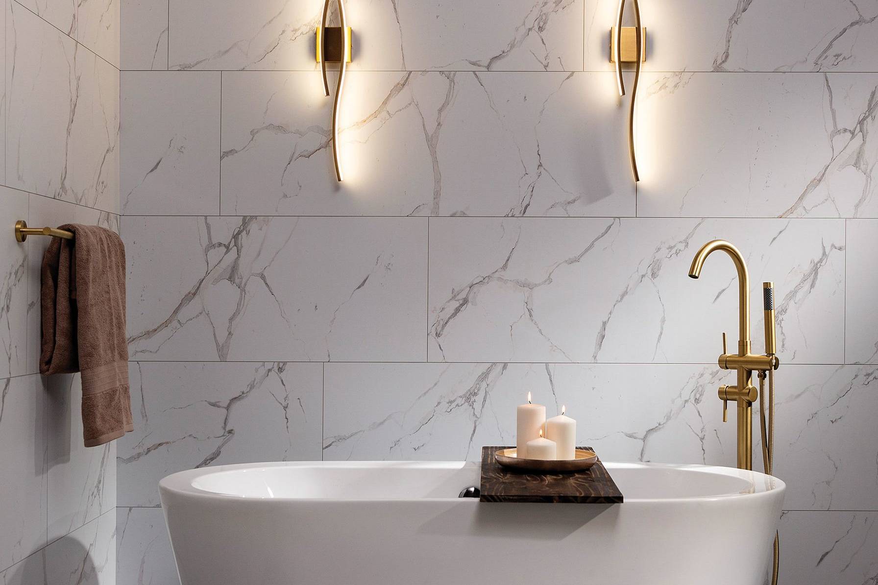 Olympus Matte Wall Panel 48x120 | In Home Stone