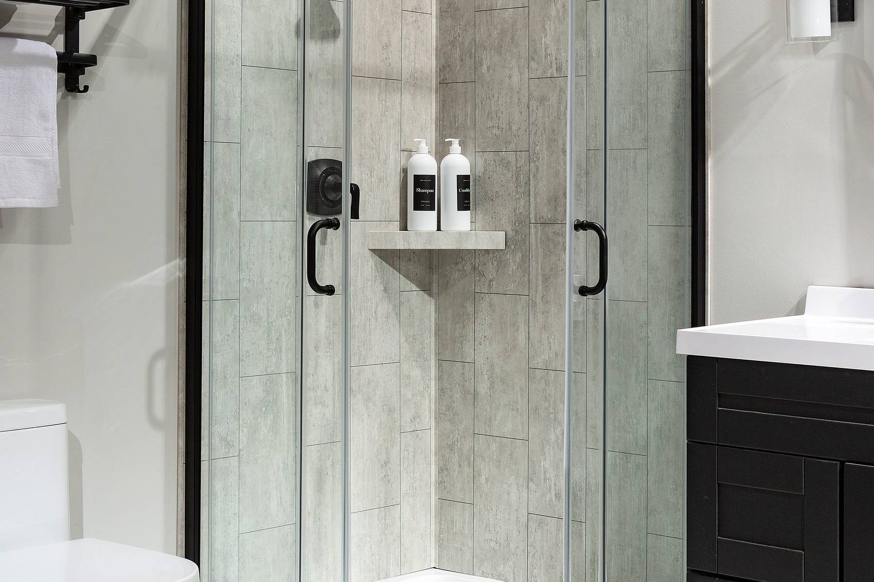 Wind Gust Shower Wall Kit 36x60x78 | In Home Stone