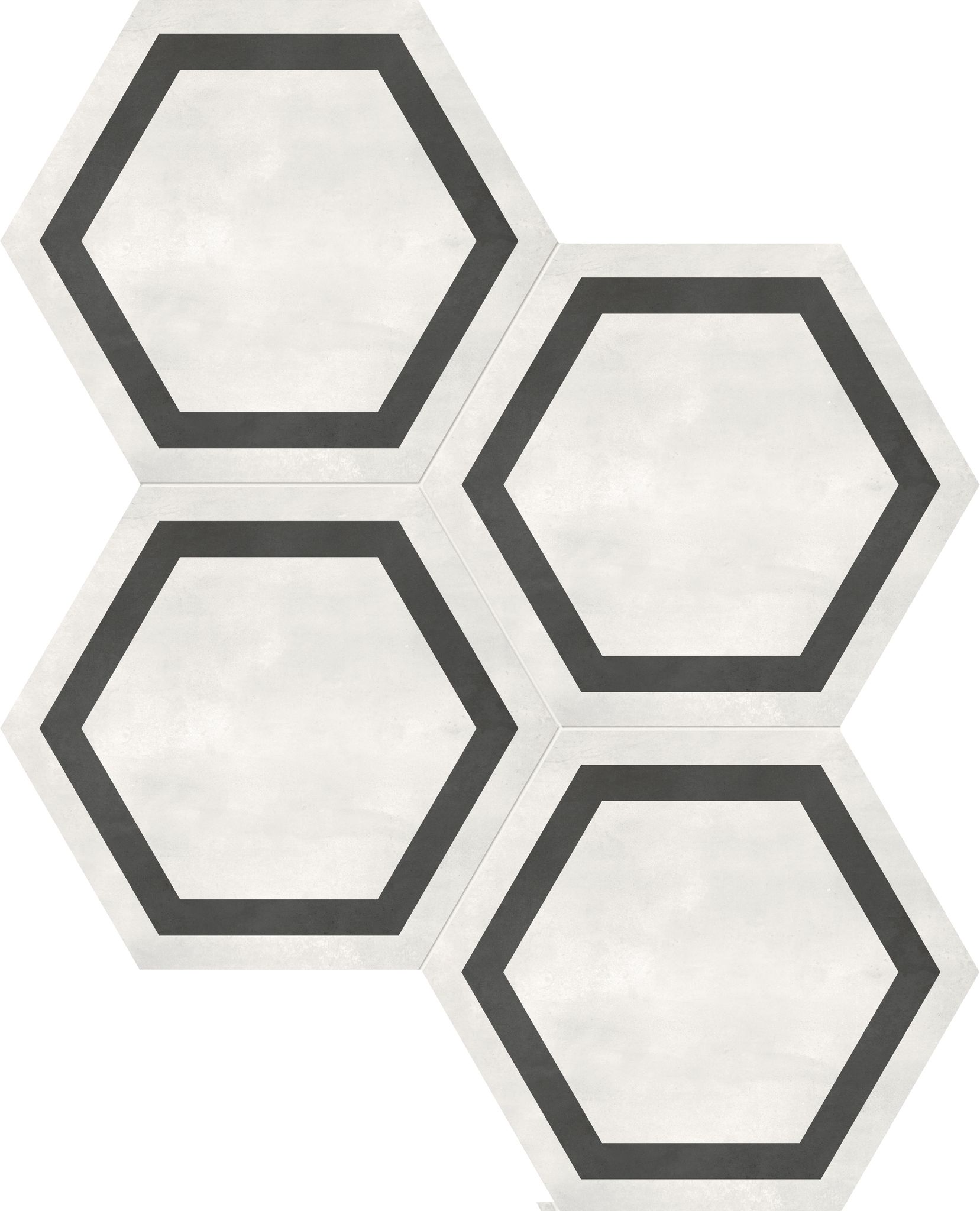 Form 7" Hexagon Frame Ivory | In Home Stone